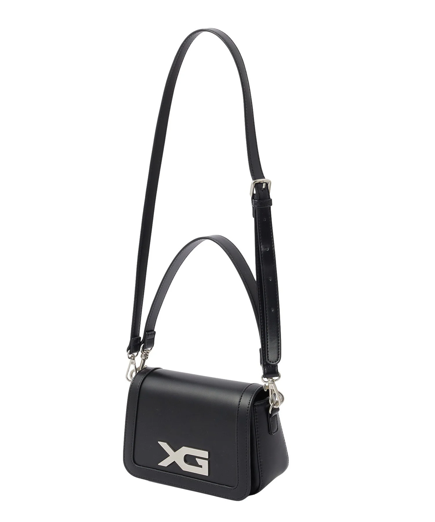 XG EMBLEM BUCKLE 2WAY FAUX LEATHER BAG - Image 14