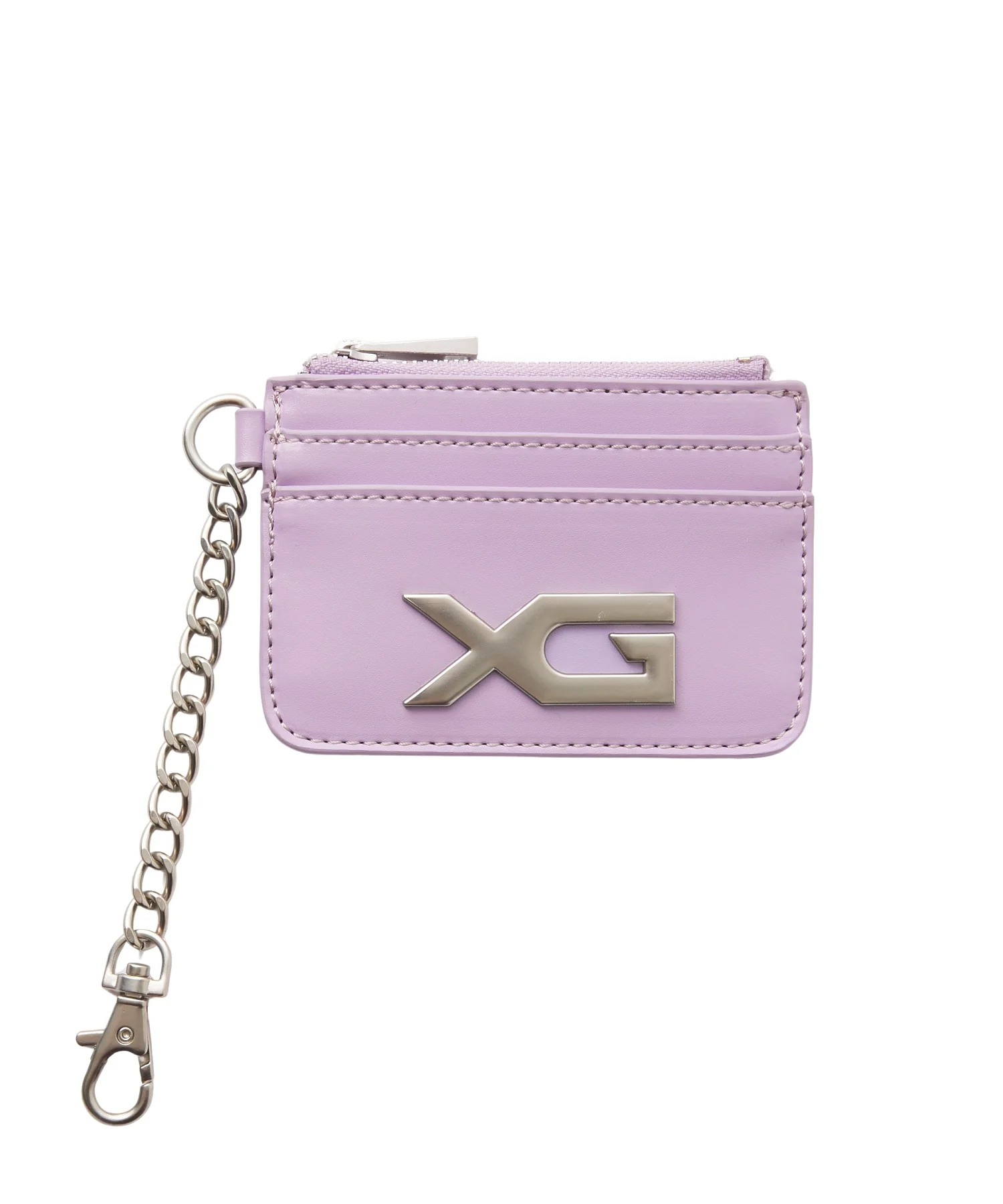 XG EMBLEM BUCKLE FAUX LEATHER CARD CASE