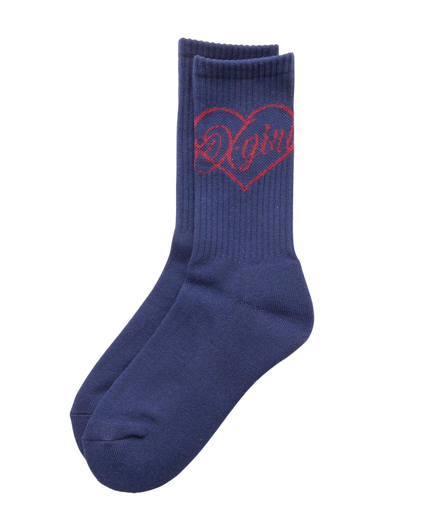 HEART SCRIPT LOGO RIB SOCKS - Image 10