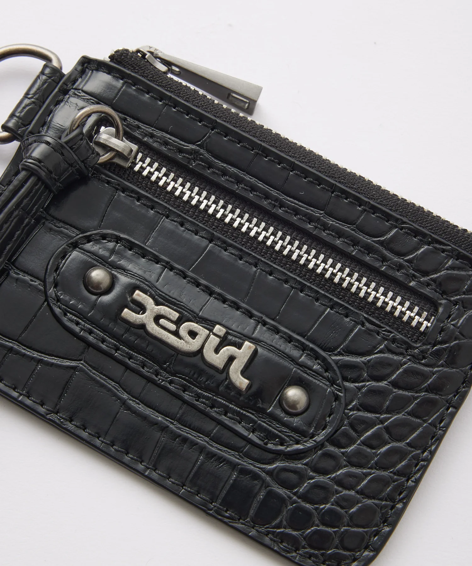 MILLS LOGO FAUX CROCO CARD CASE - Image 5