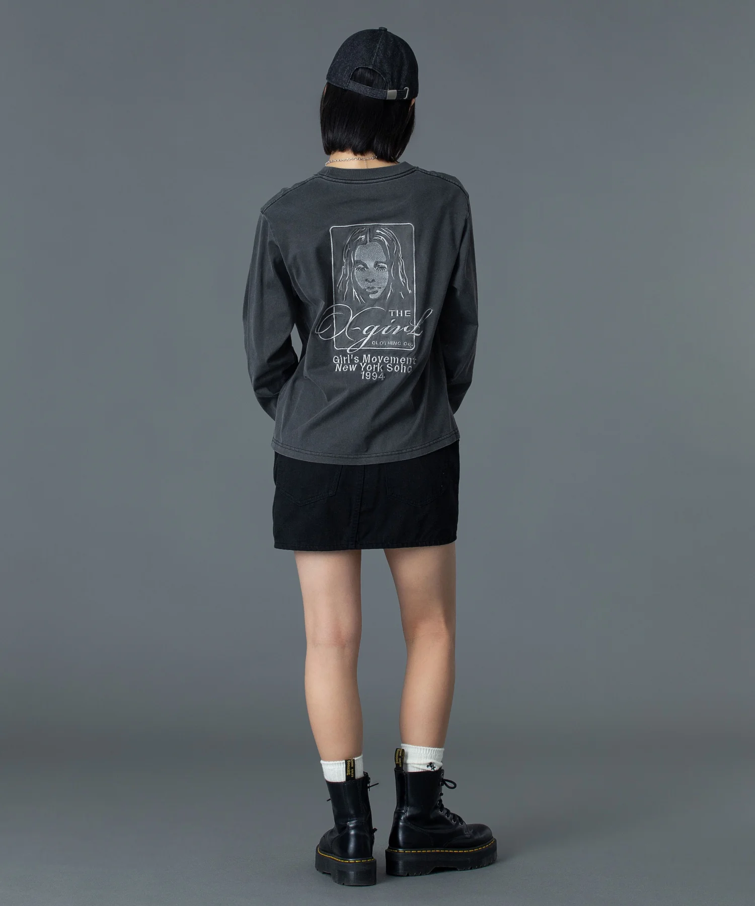 PIGMENT DYED FACE AND LOGO SQUARE PATCH L/S TEE - Image 12