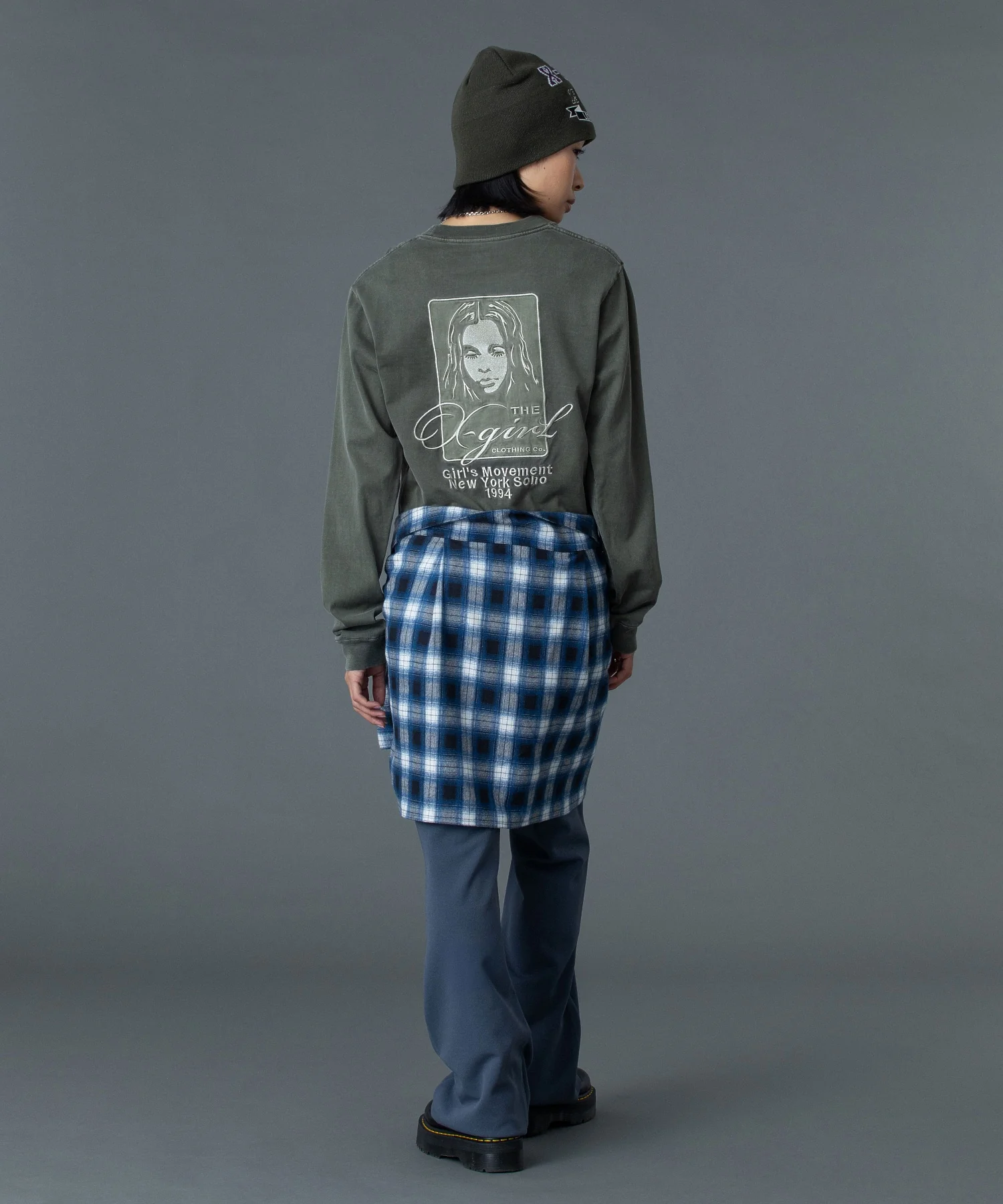 PIGMENT DYED FACE AND LOGO SQUARE PATCH L/S TEE - Image 27