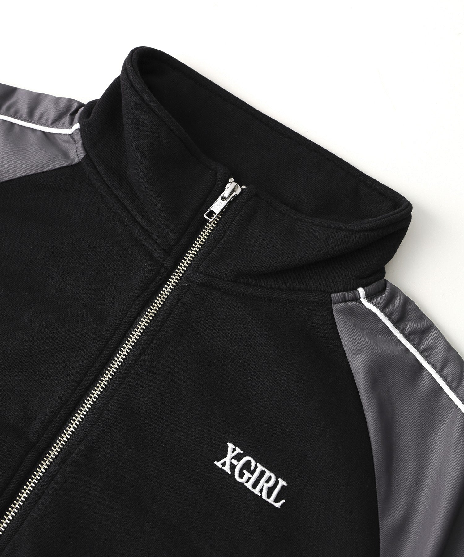 WOVEN MIX SWEAT ZIP UP TOP - Image 32