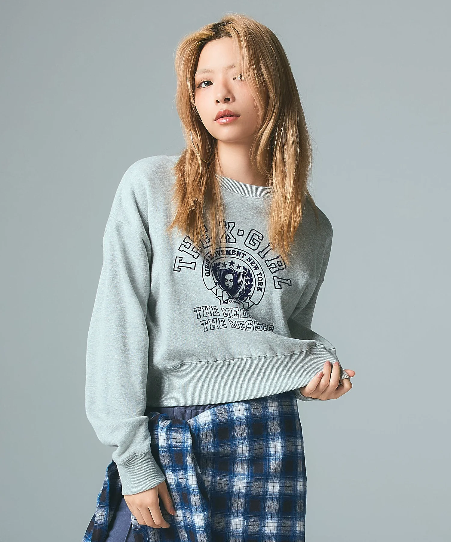 COLLEGE LOGO COMPACT SWEAT TOP - Image 3