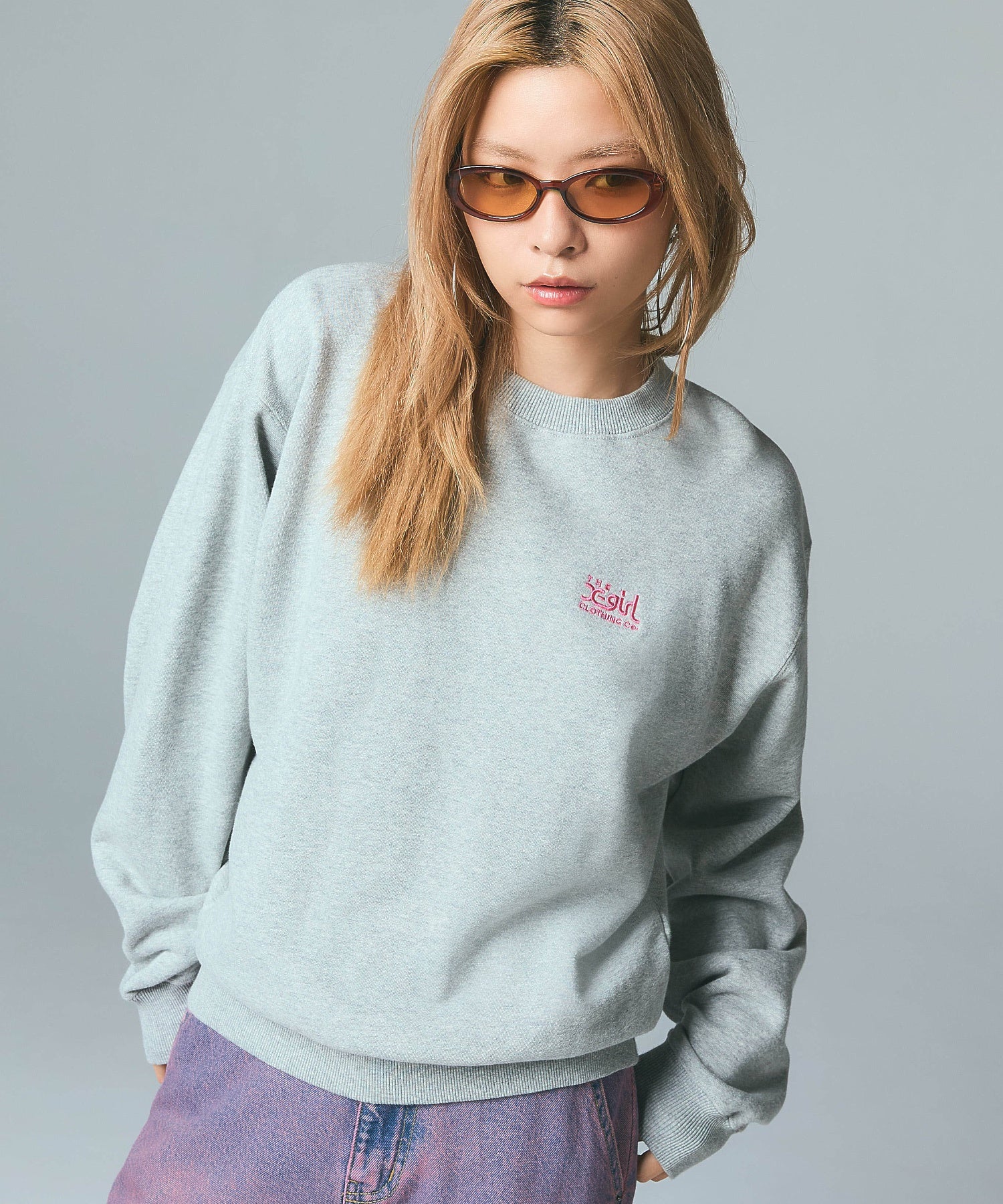 NEON BOX EMBROIDERED LOGO SWEAT TOP - Image 2