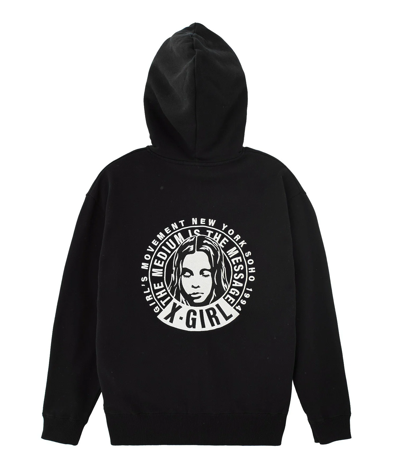 CIRCLE MESSAGE AND FACE ZIP UP SWEAT HOODIE - Image 50