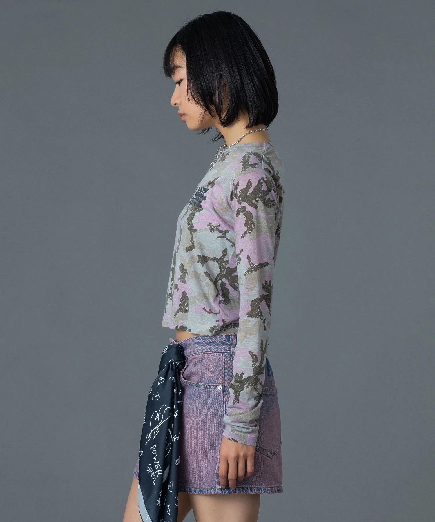 FADED CAMO SHEER L/S TOP - Image 10