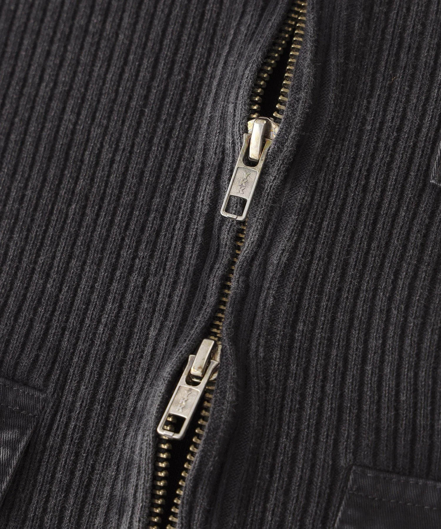DISTRESSED WOVEN MIX ZIP UP TOP - Image 10