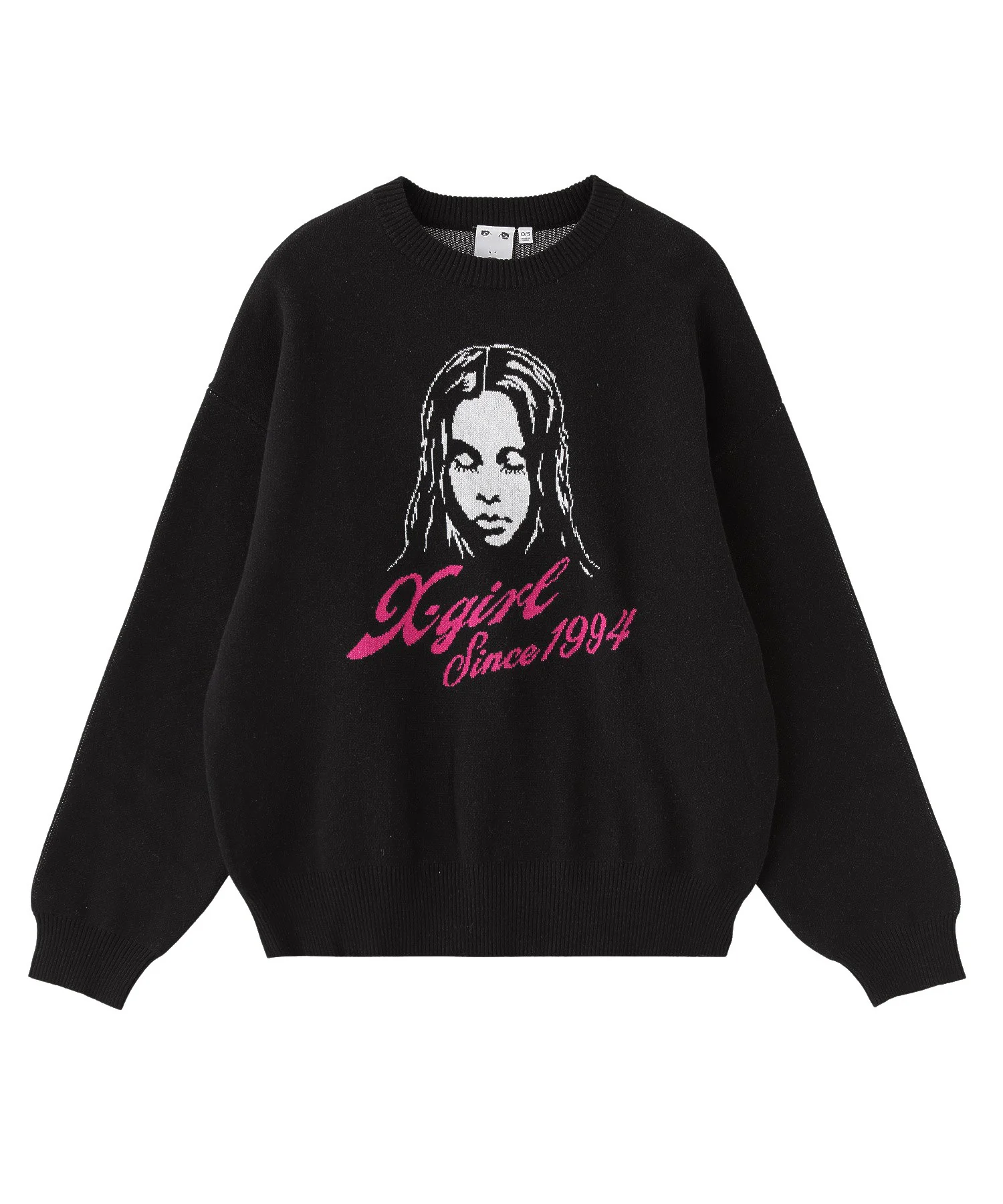 CURSIVE LOGO AND FACE JACQUARD KNIT TOP - Image 35