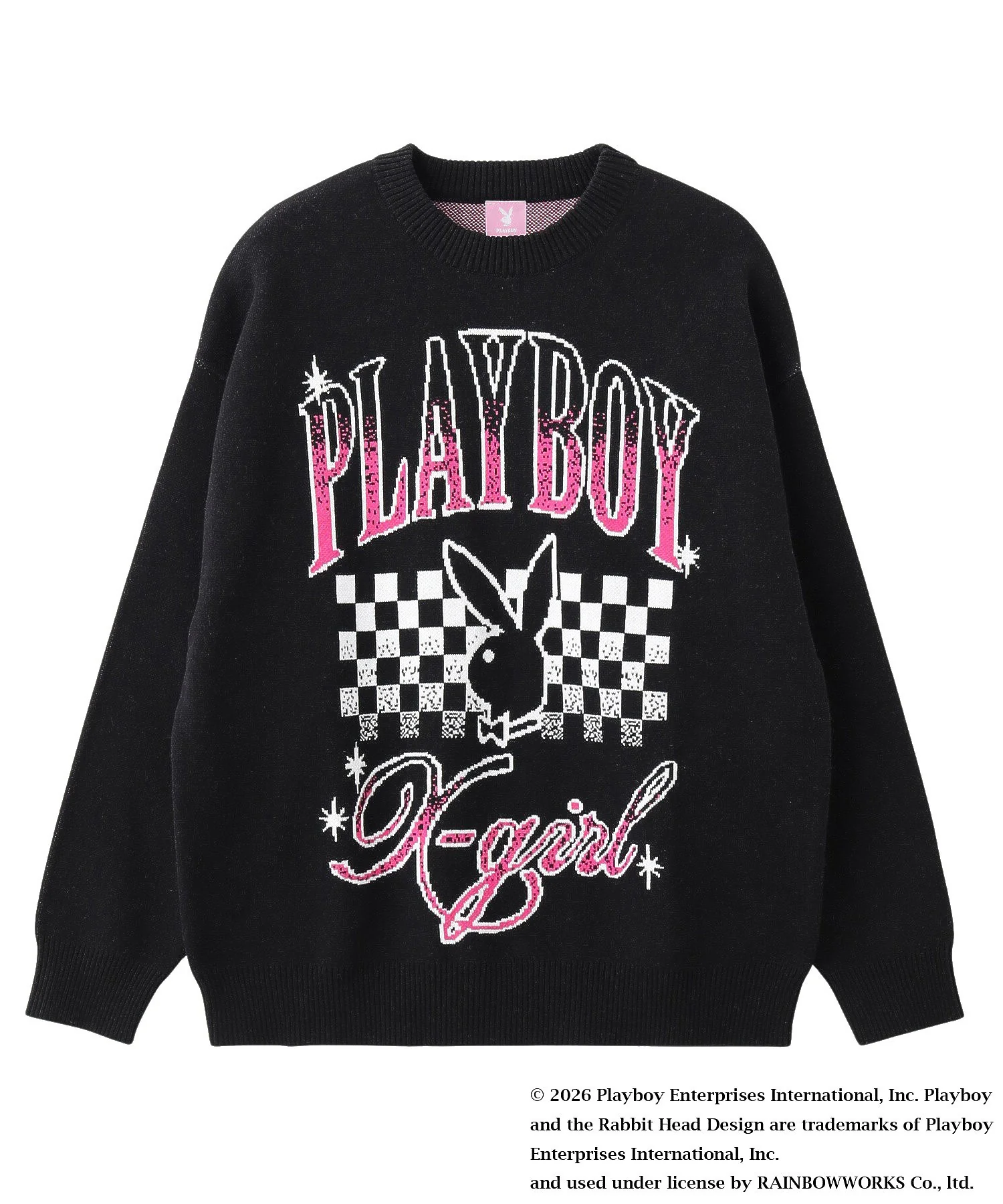 PLAYBOY × X-girl JACQUARD KNIT TOP - Image 12