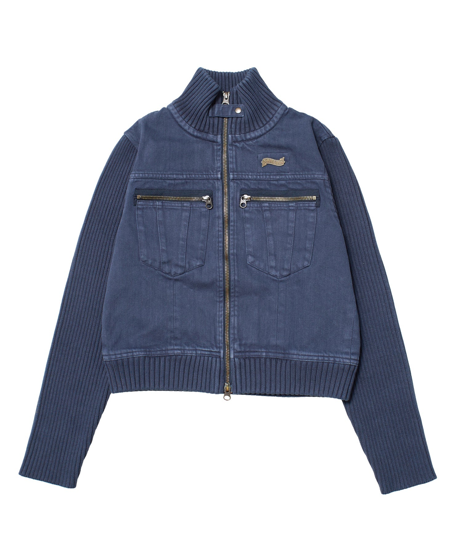 FADED RIBBED SLEEVE JACKET - Image 11