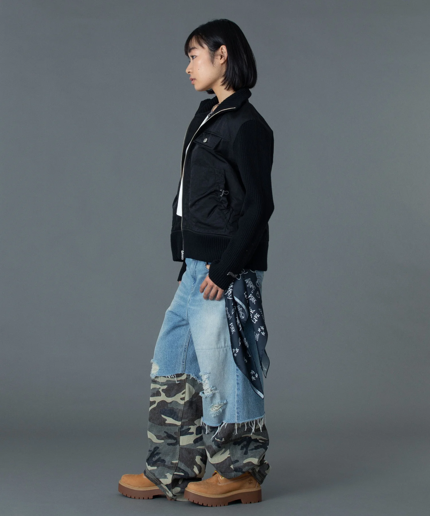 RIBBED SLEEVE WOVEN JACKET - Image 12