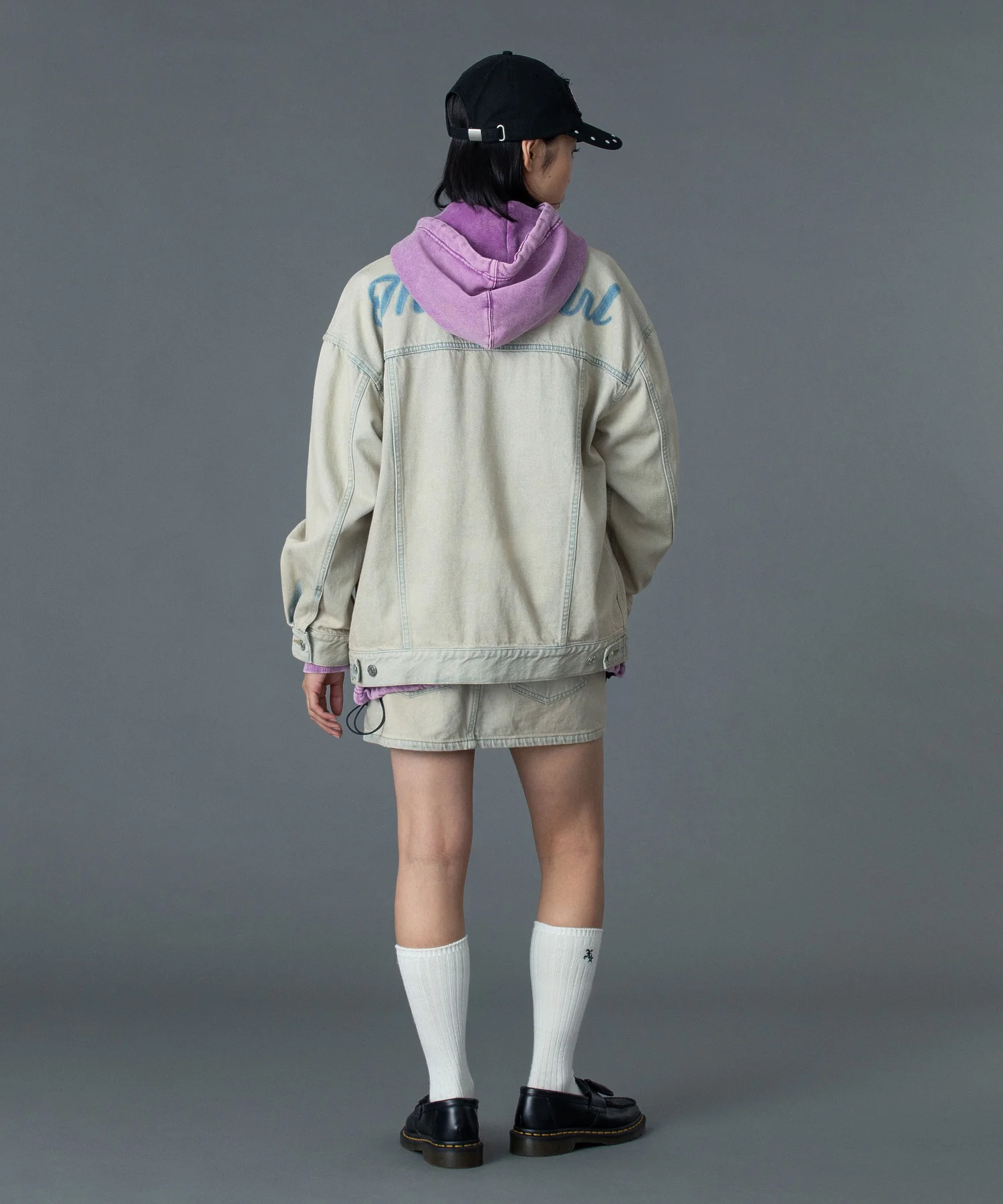 CURSIVE LOGO DENIM JACKET - Image 37