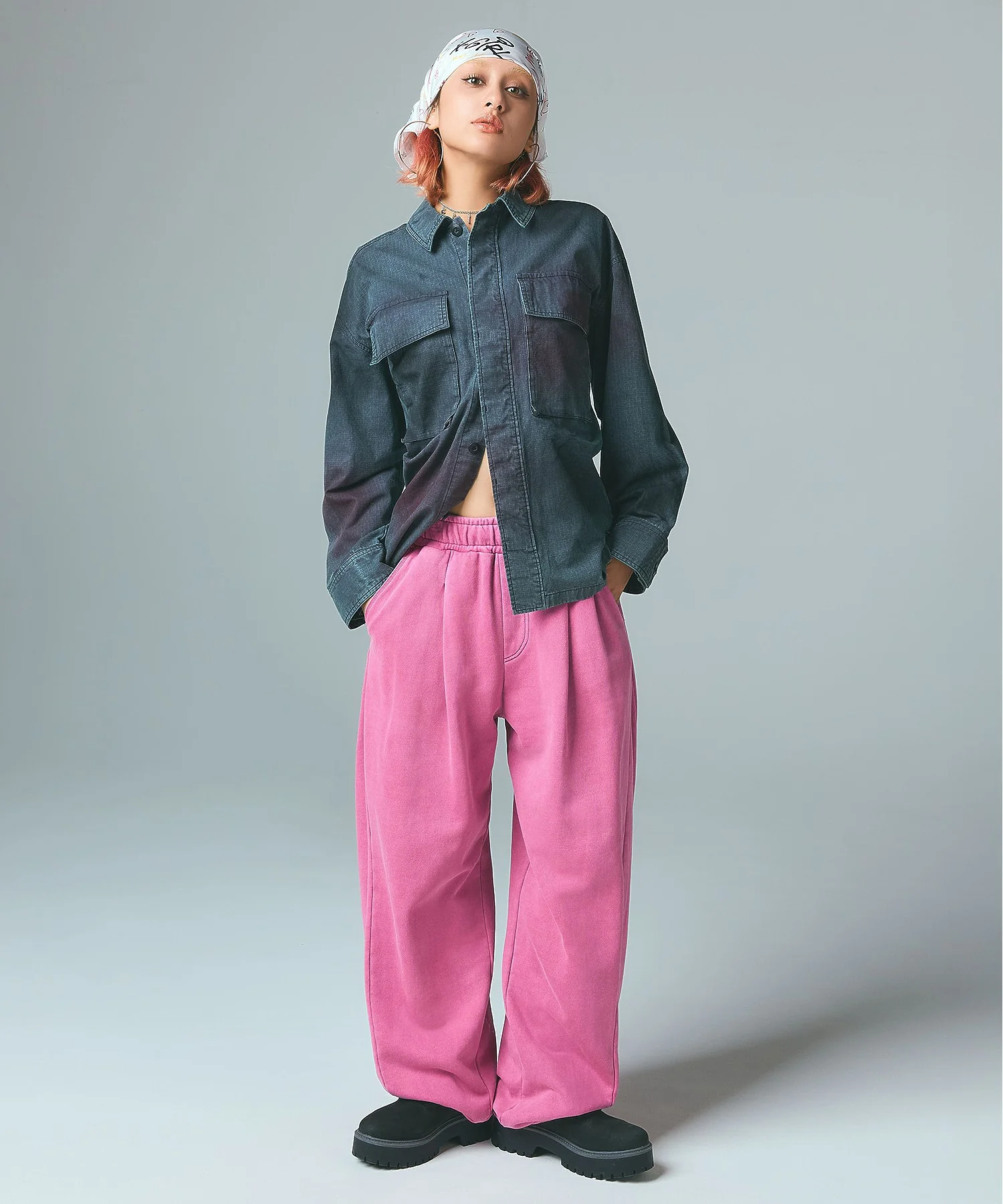 PIGMENT DYED SCRIPT LOGO SWEATPANTS - Image 7