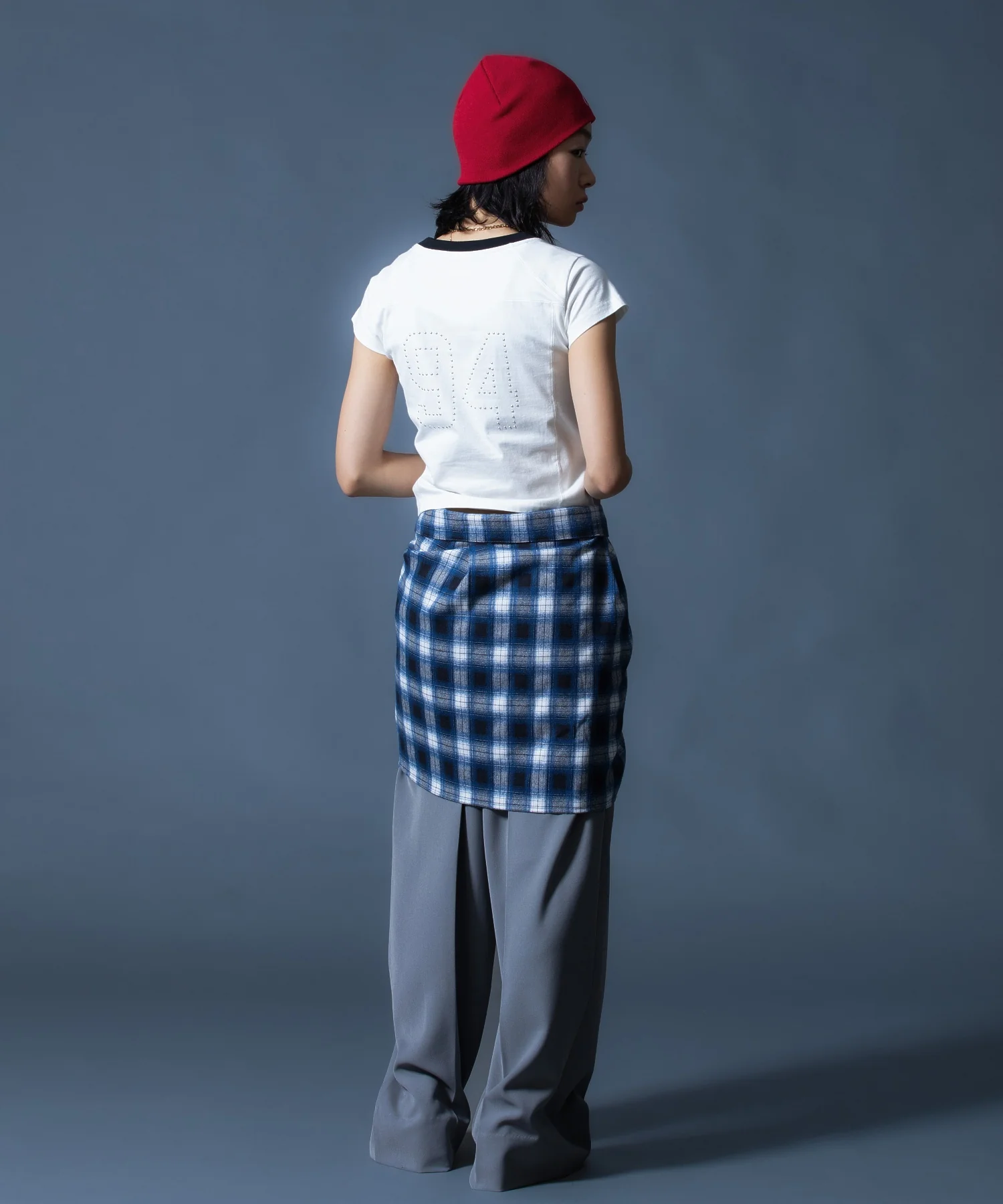 CURVED CUT PANELED PANTS - Image 25