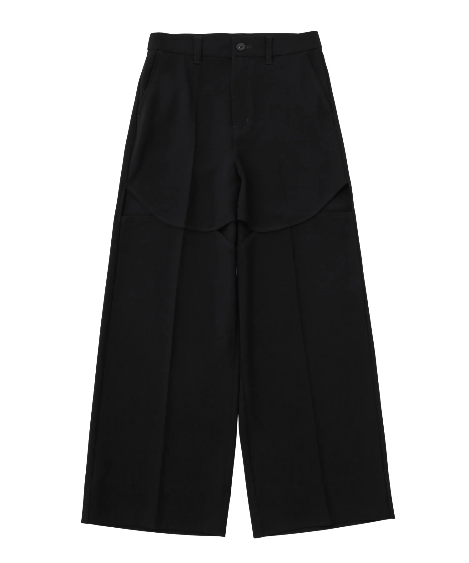 CURVED CUT PANELED PANTS - Image 30