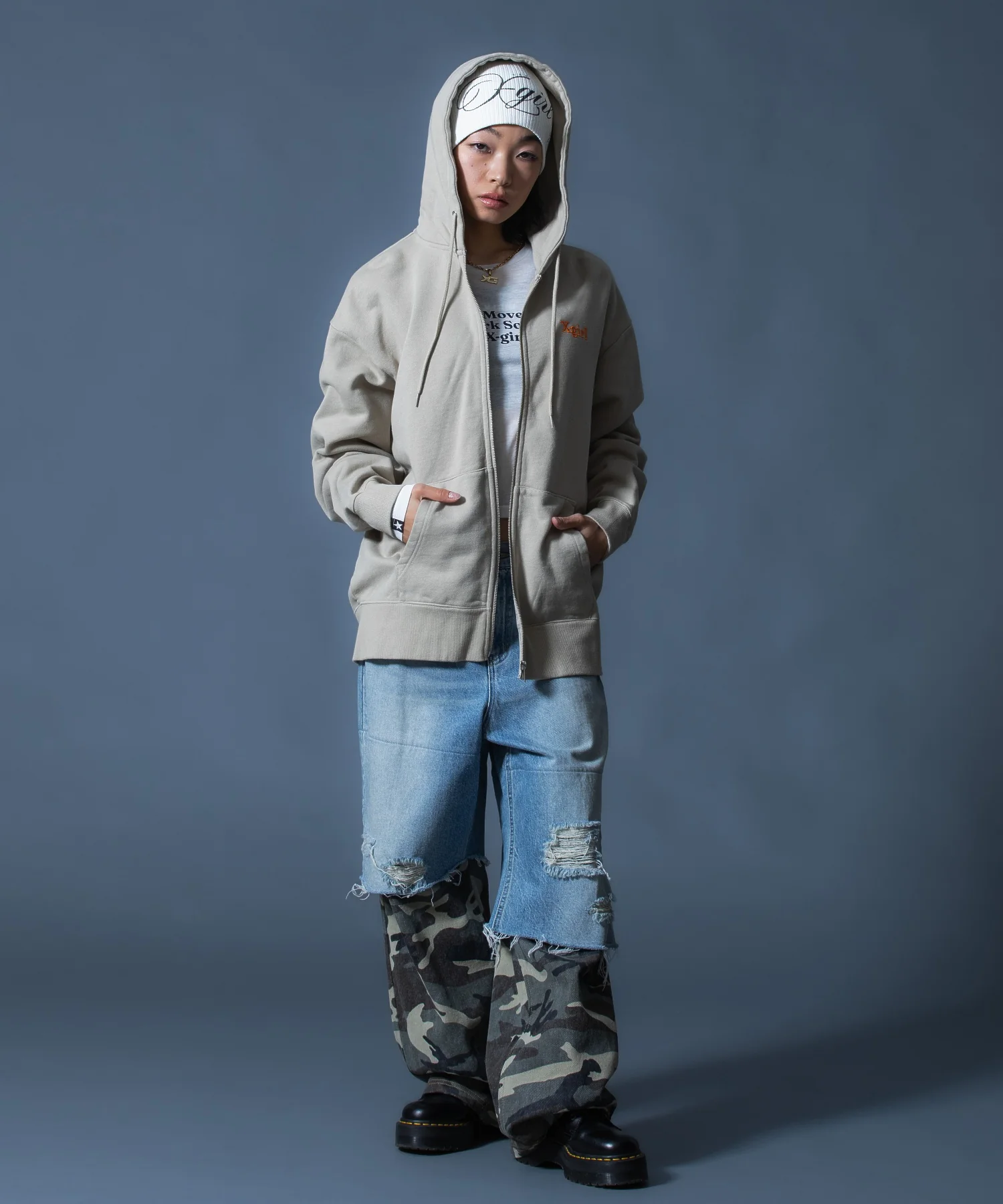 FADED CAMO LAYERED PANTS - Image 37
