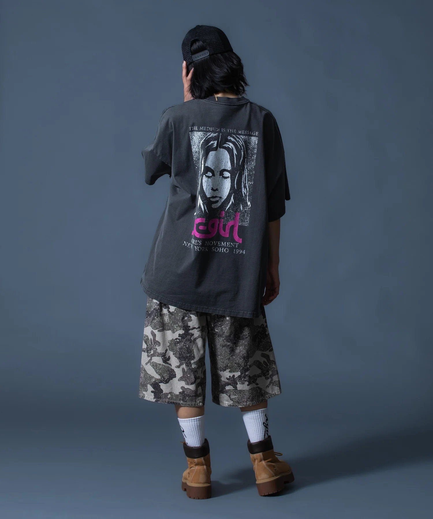 FADED FACE S/S BIG TEE DRESS - Image 15