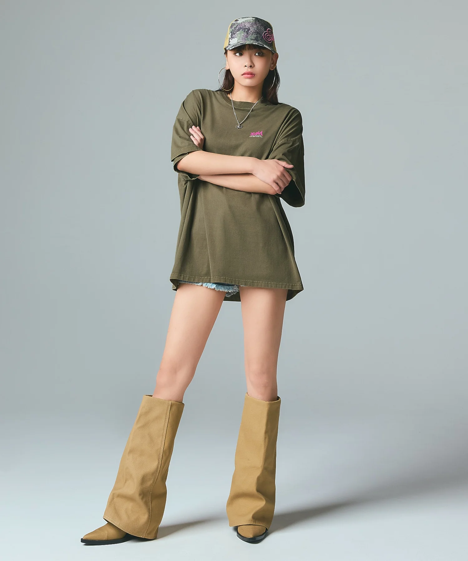 FADED FACE S/S BIG TEE DRESS - Image 3