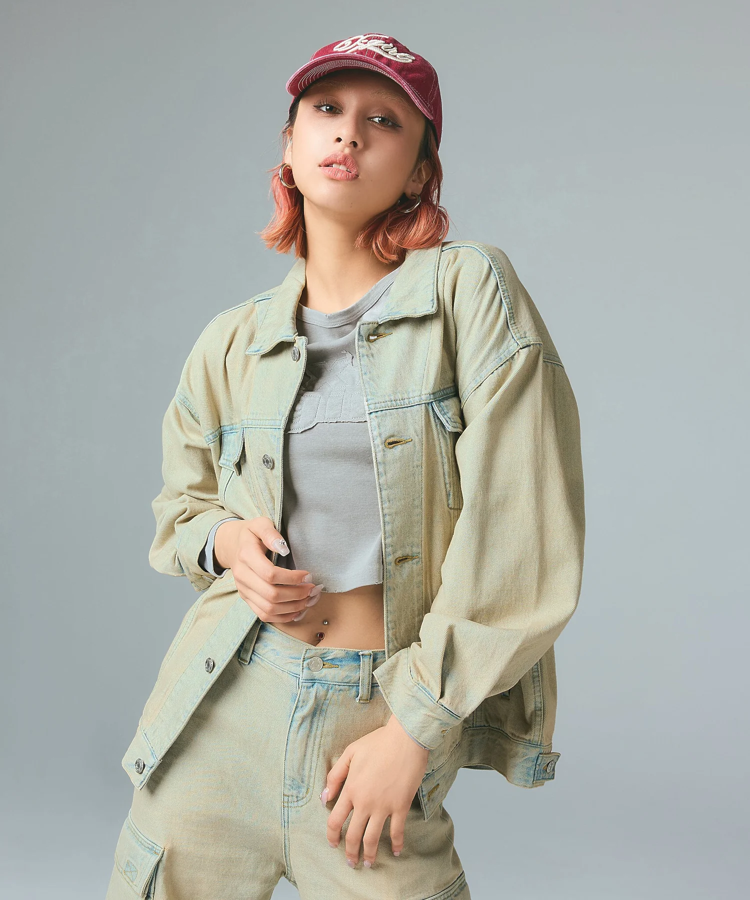 BICOLOR STITCH FADED 6PANEL CAP - Image 8