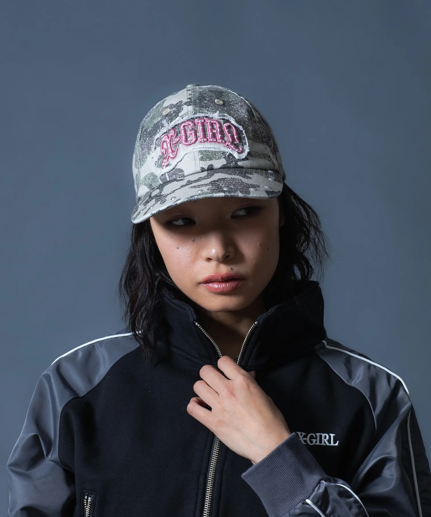STUDDED LOGO PATCH 6PANEL CAP - Image 10