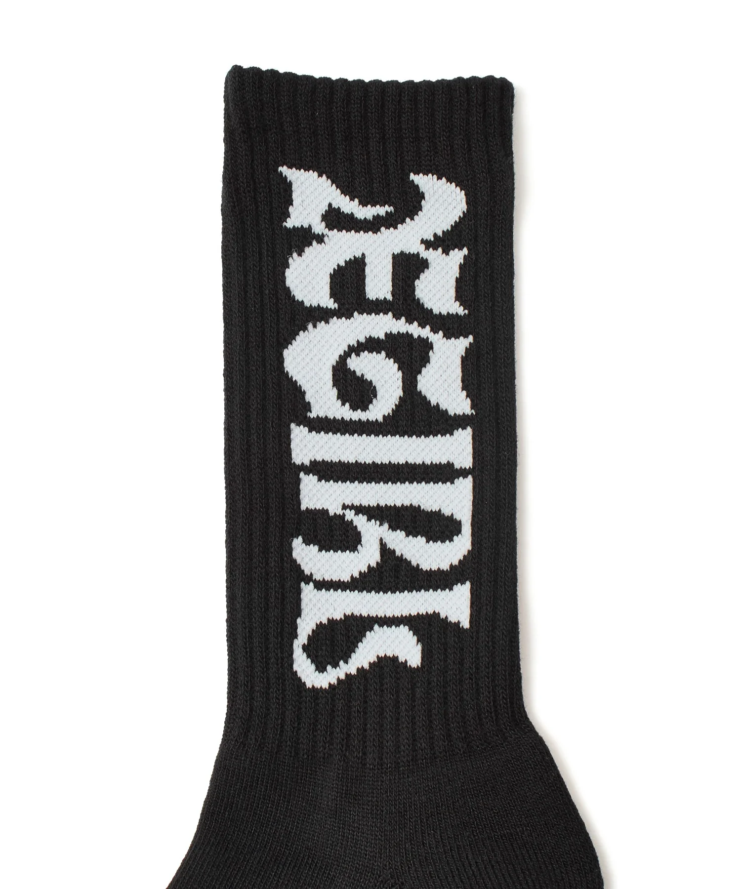 WIDE GOTHIC LOGO JACQUARD SOCKS - Image 6