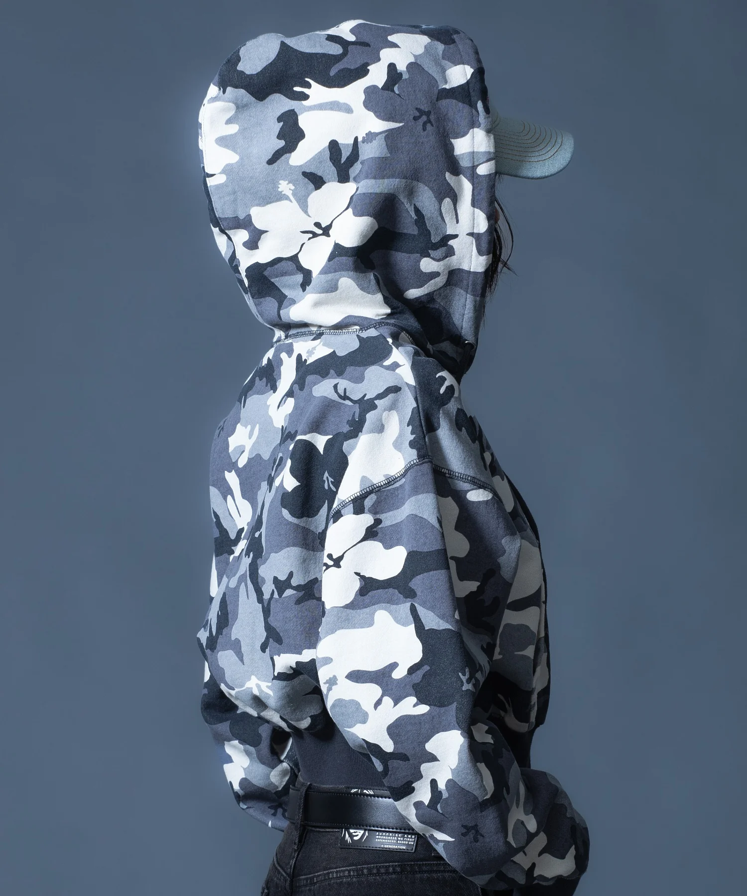 HIBISCUS CAMOUFLAGE ZIP UP SWEAT HOODIE - Image 11
