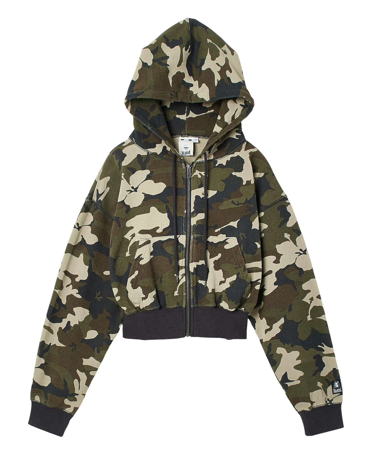 HIBISCUS CAMOUFLAGE ZIP UP SWEAT HOODIE - Image 41