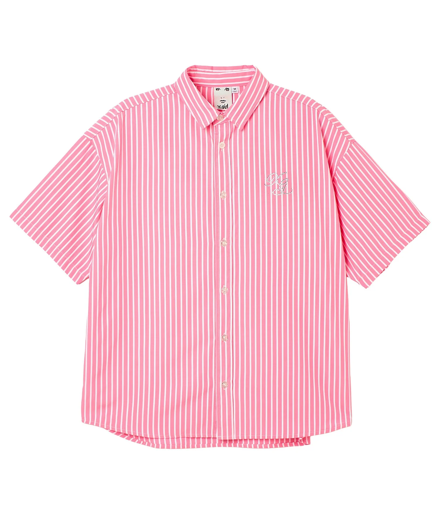 STRIPED RHINESTONE S/S SHIRT - Image 7
