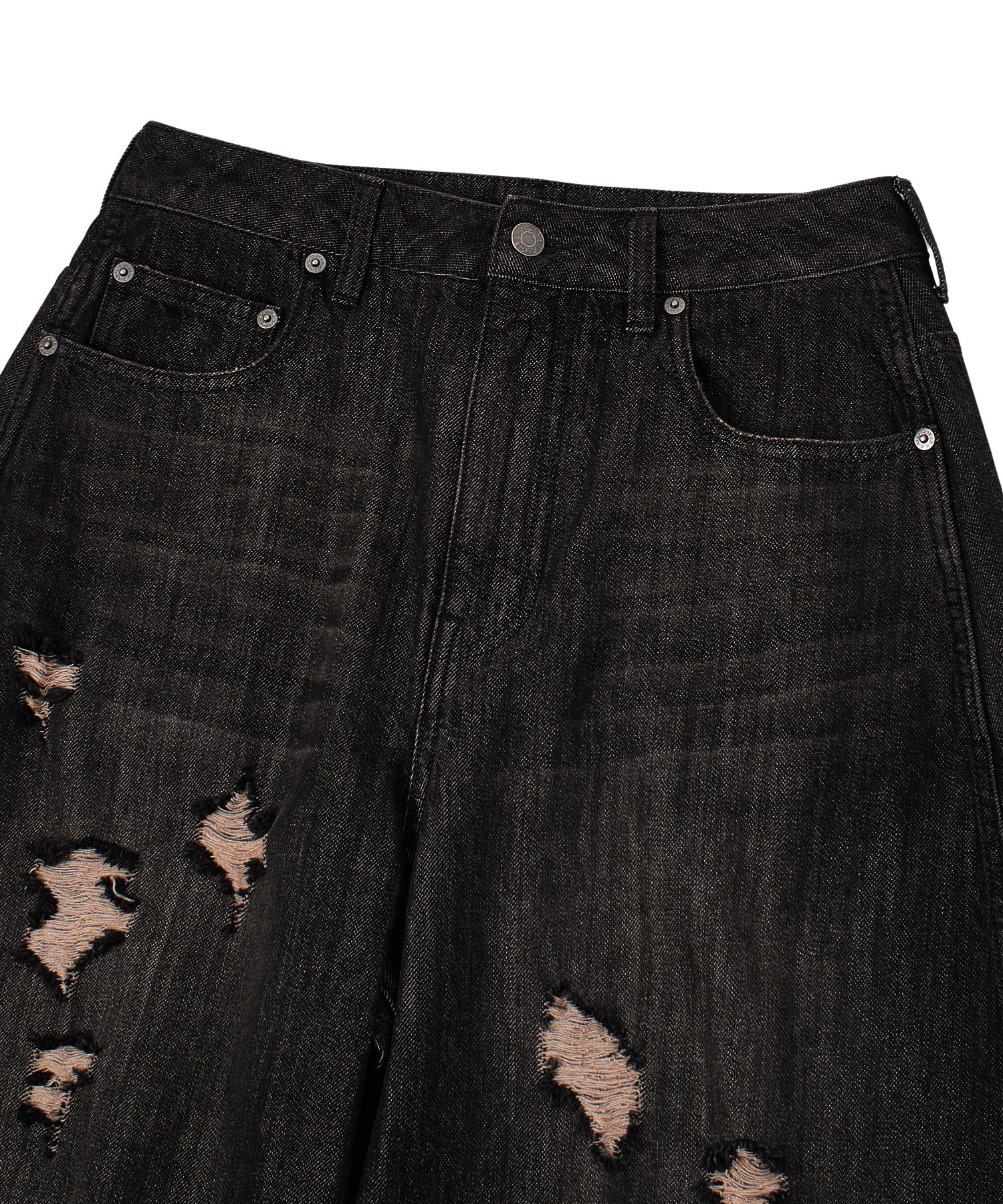 DISTRESSED BAGGY DENIM PANTS - Image 27