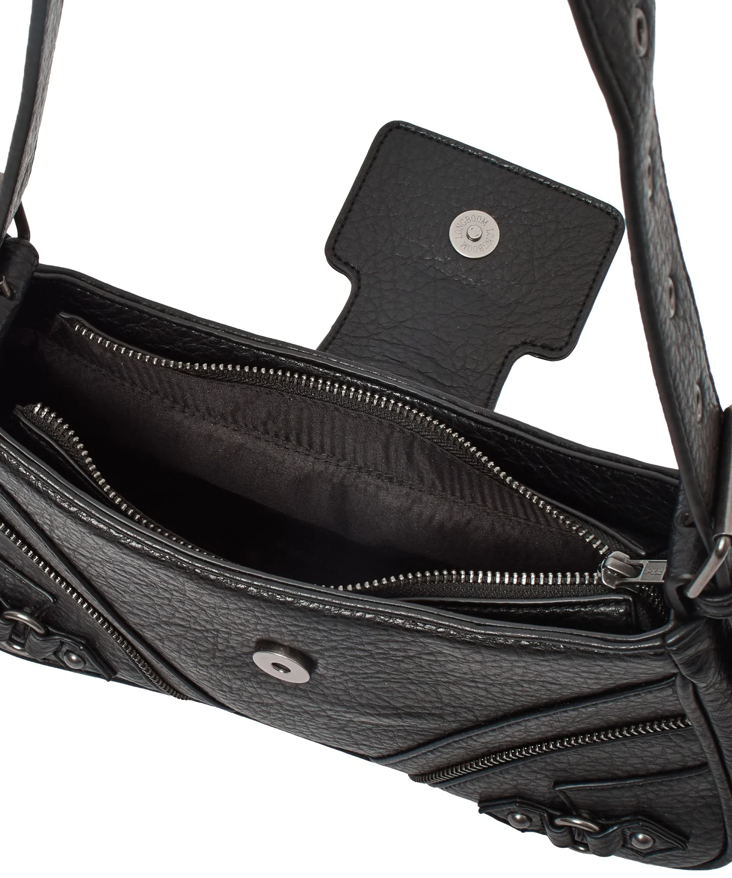 XG EMBLEM BUCKLE PANELED SHOULDER BAG - Image 35