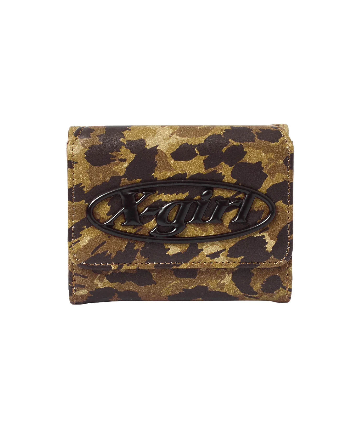 TONAL OVAL LOGO BUCKLE FAUX LEATHER MINI WALLET - Image 12