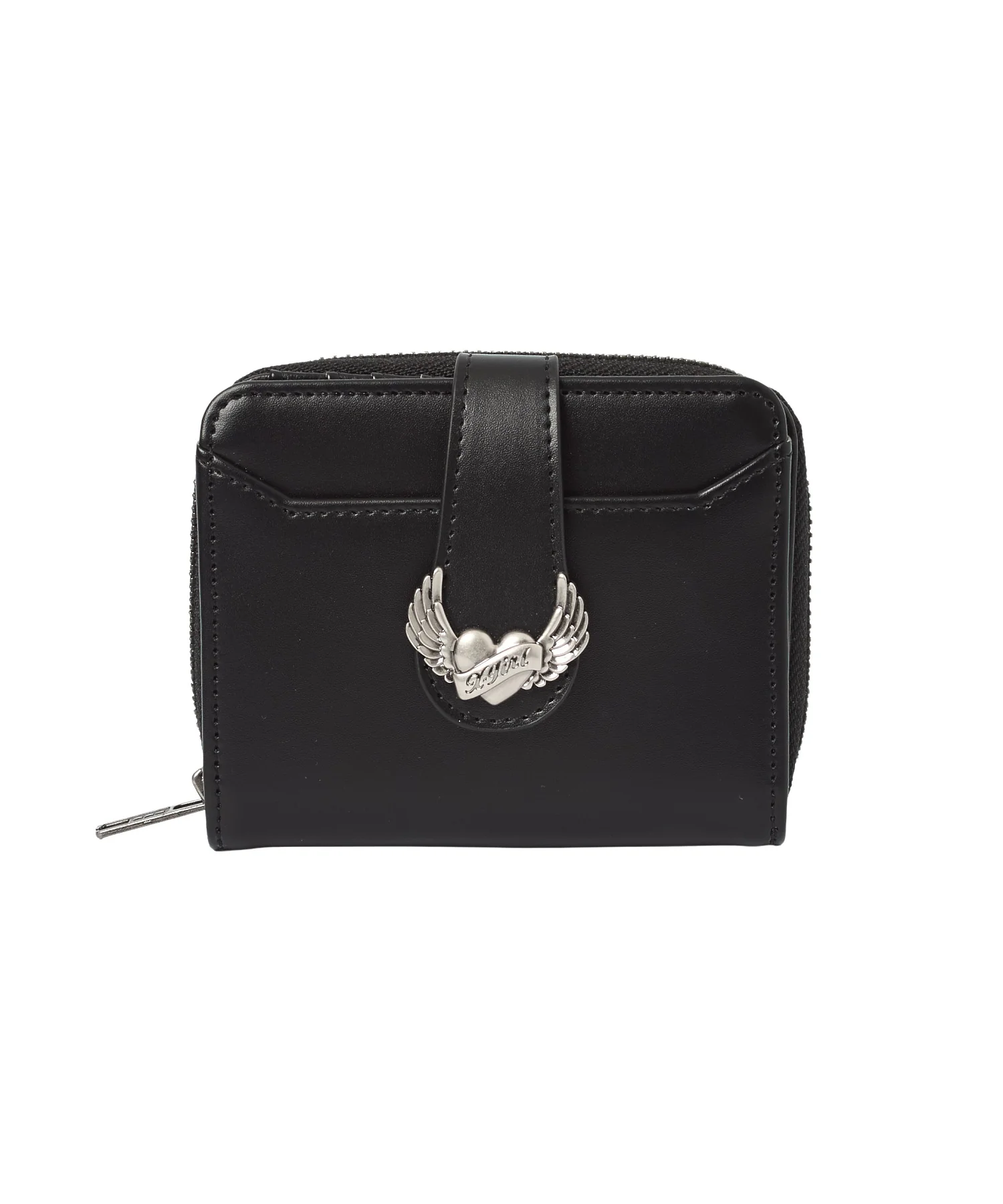 HEART AND WING EMBLEM FAUX LEATHER WALLET - Image 3
