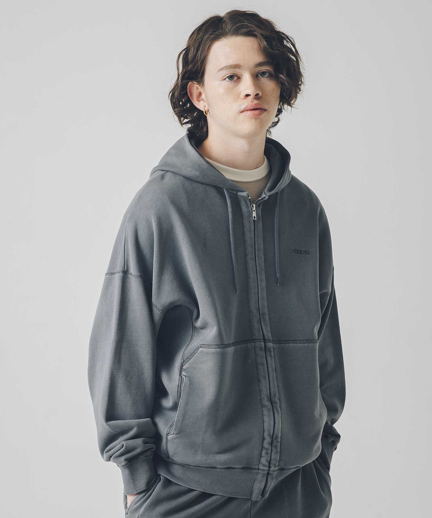 PIGMENT DYED SWEAT HOODIE SILAS - Image 7