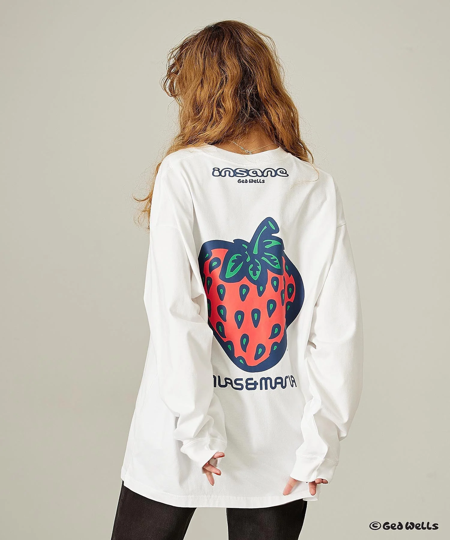 SILAS×INSANE STRAWBERRY L/S TEE - Image 4