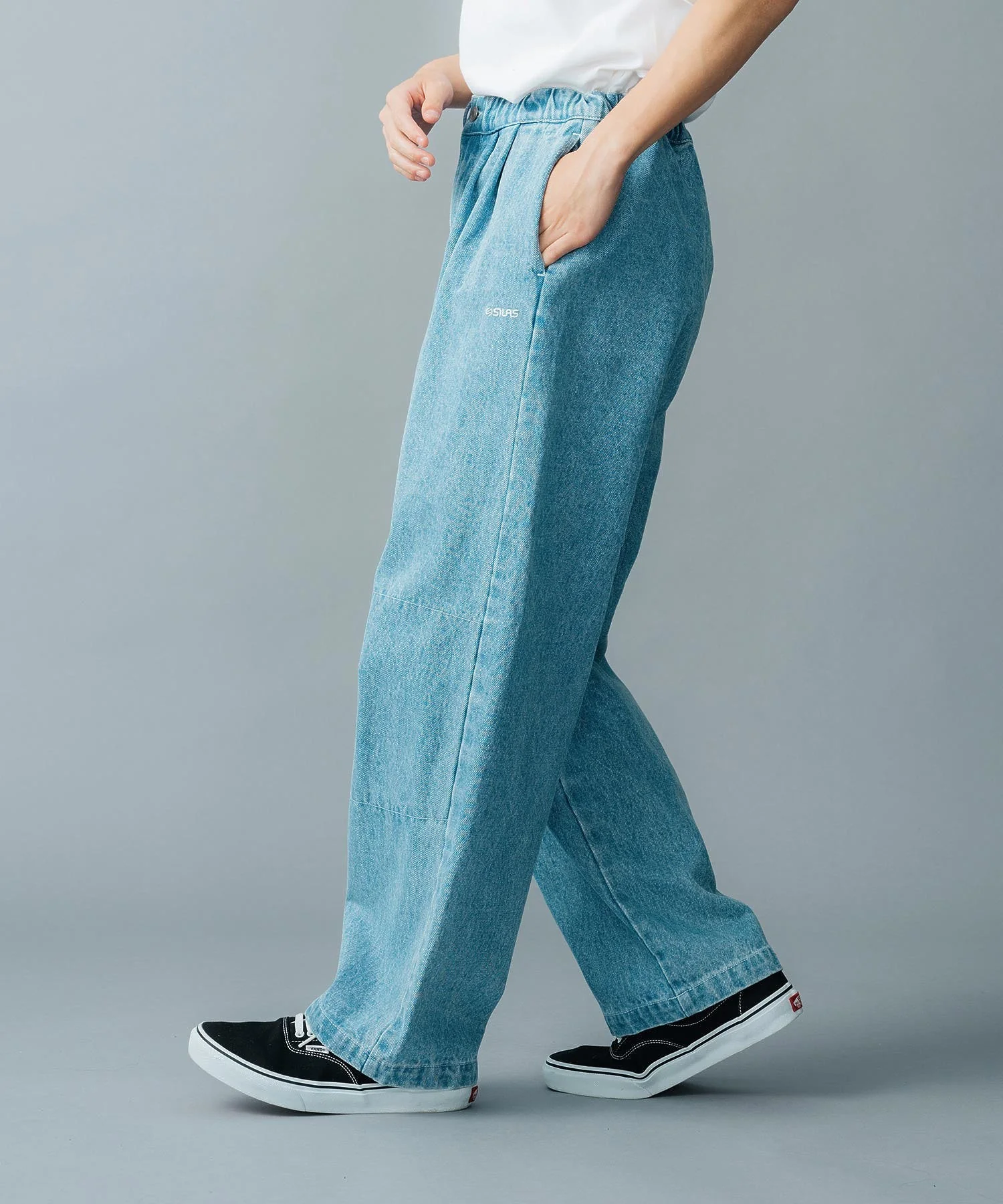 DENIM TUCK CHEF PANTS SILAS - Image 5
