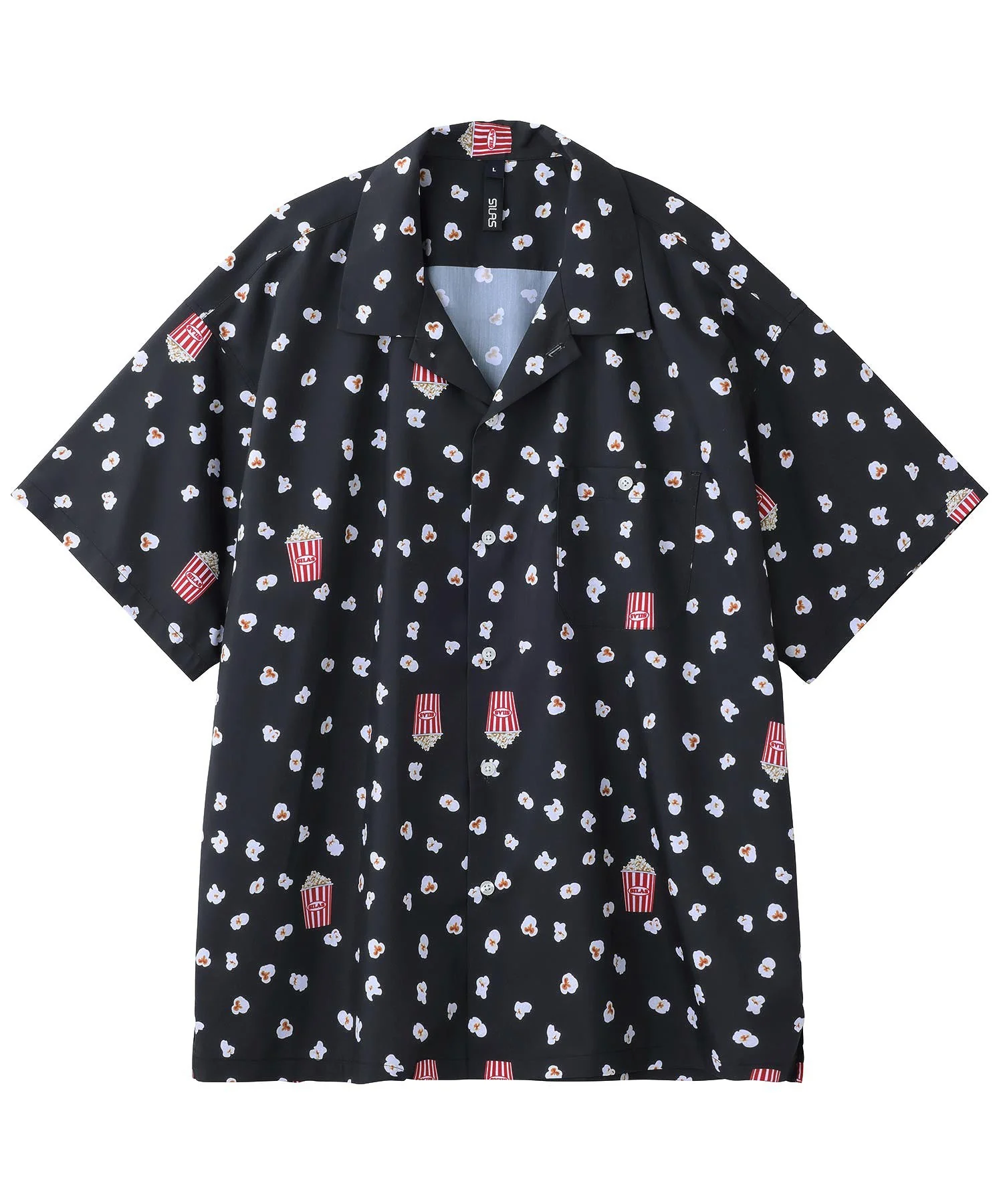 POPCORN PATTEN OPEN COLLAR S/S SHIRT SILAS - Image 19