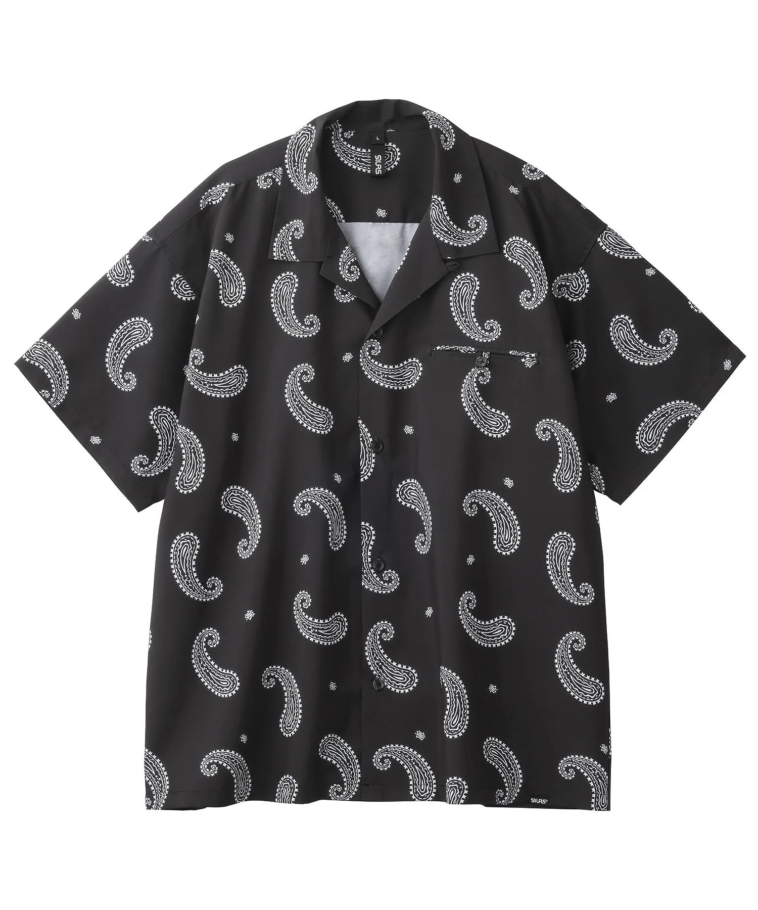 PAISLEY S/S OPEN COLLAR SHIRT SILAS - Image 2