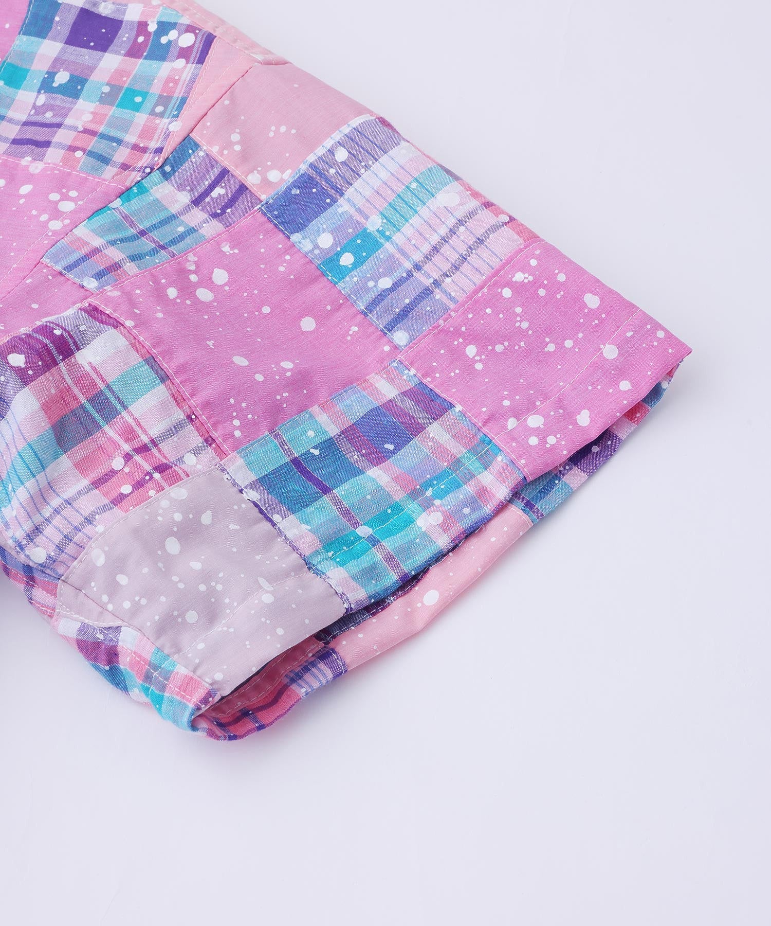 SPLASH PATCHWORK S/S BUTTON DOWN SHIRT SILAS - Image 8