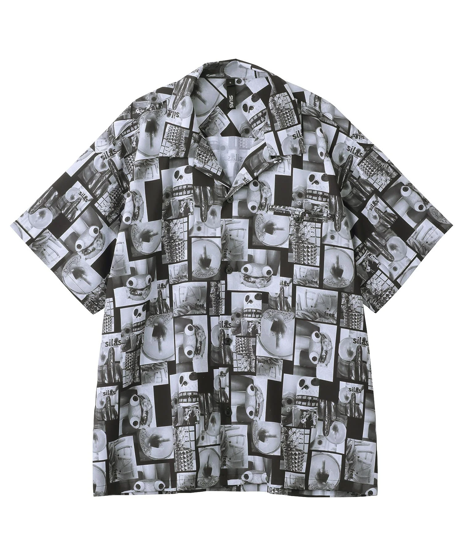 PHOTO PATTERN OPEN COLLAR S/S SHIRT SILAS - Image 2