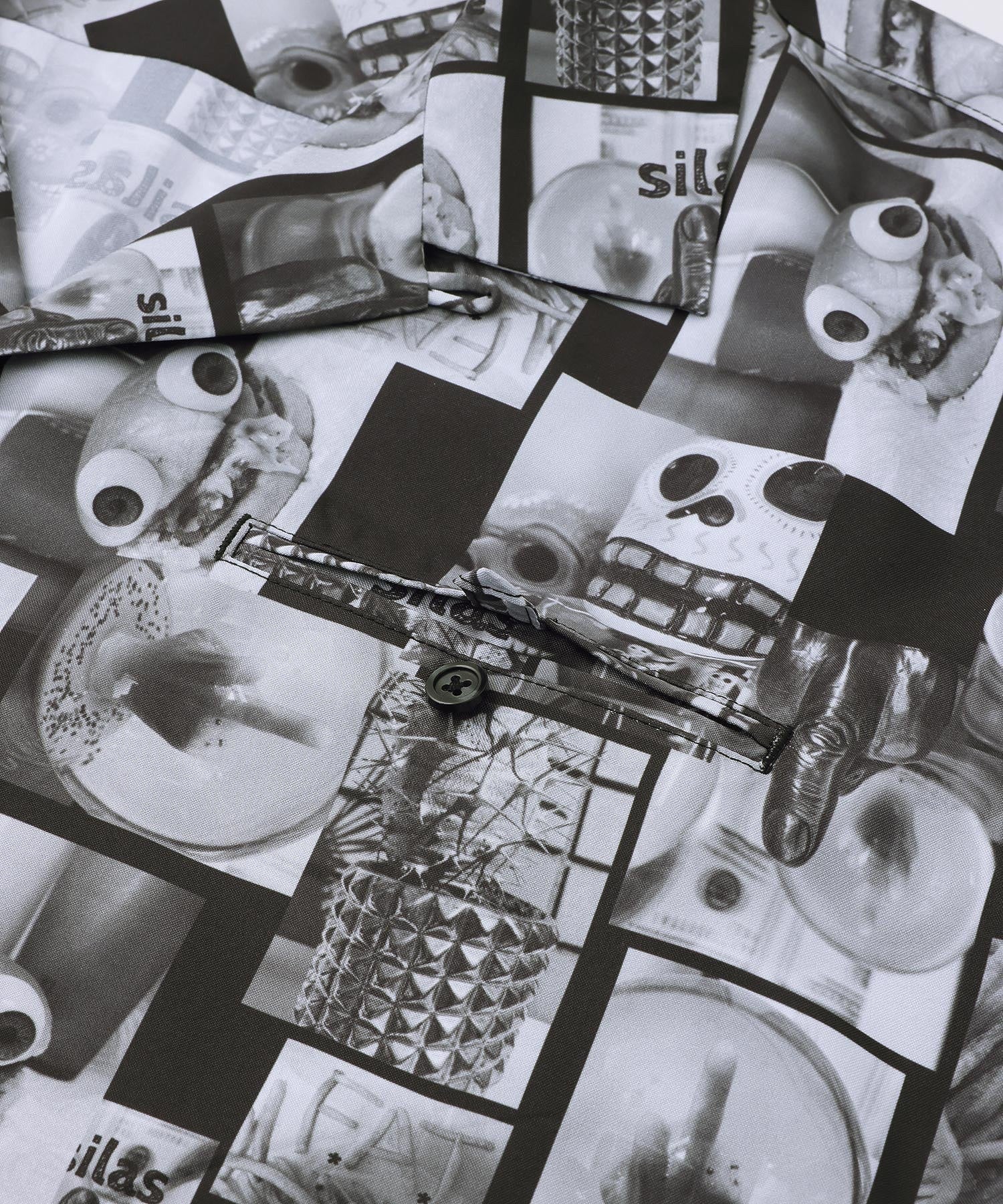 PHOTO PATTERN OPEN COLLAR S/S SHIRT SILAS - Image 8