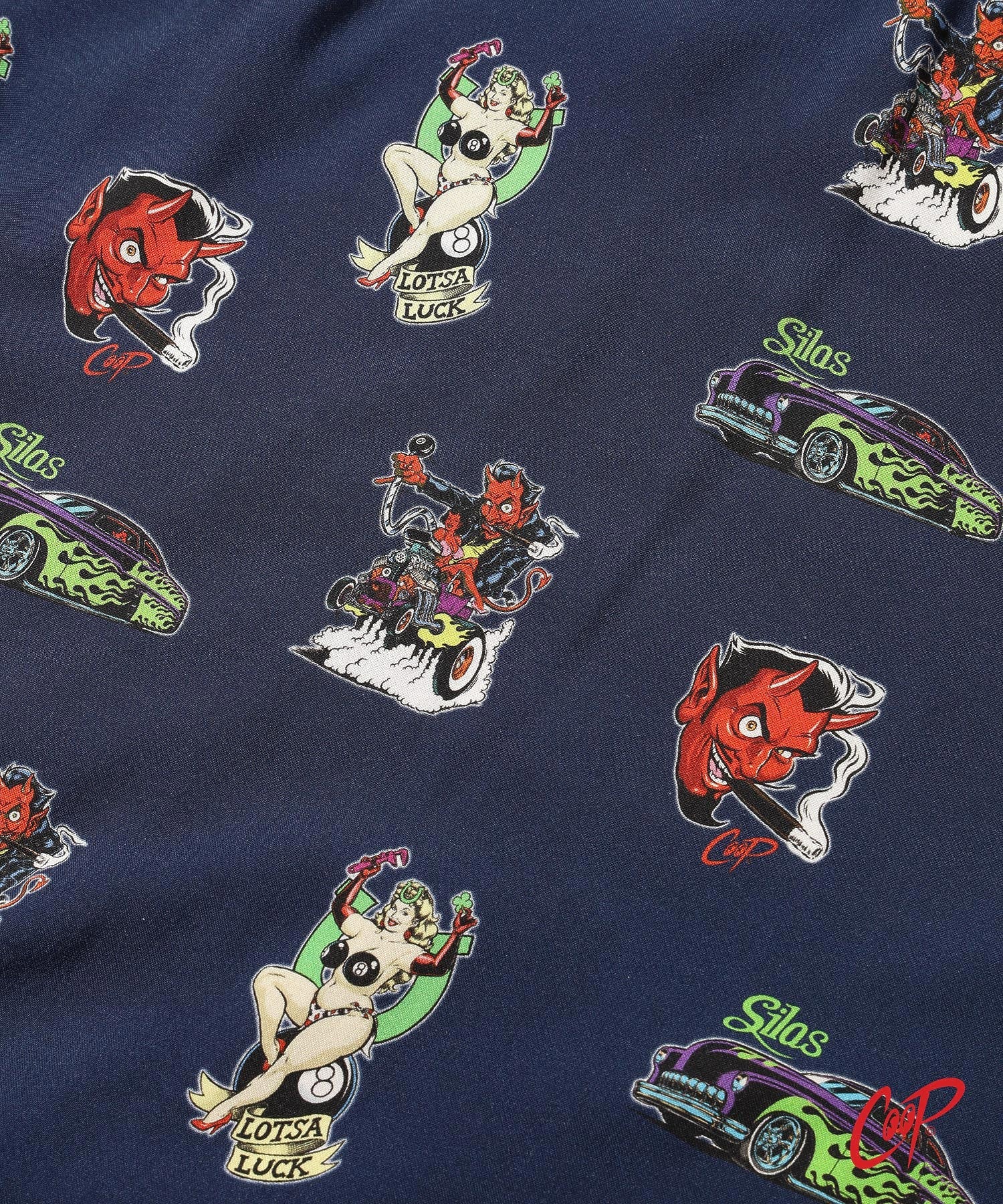 SILASxCOOP ALL OVER PATTERN SHORT PANTS - Image 9