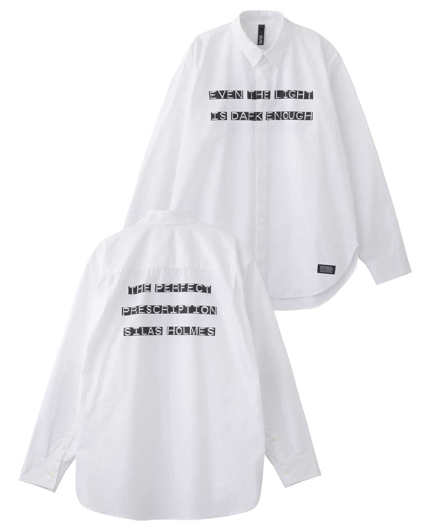 PRINTED TYPOGRAPHY L/S SHIRT SILAS - Image 2