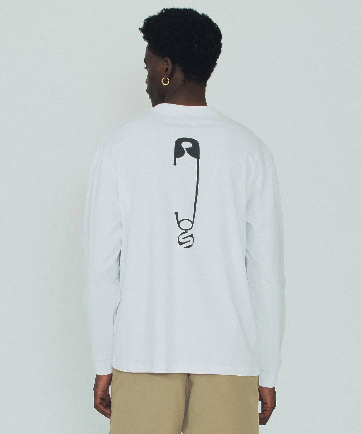 SAFETY PIN L/S TEE