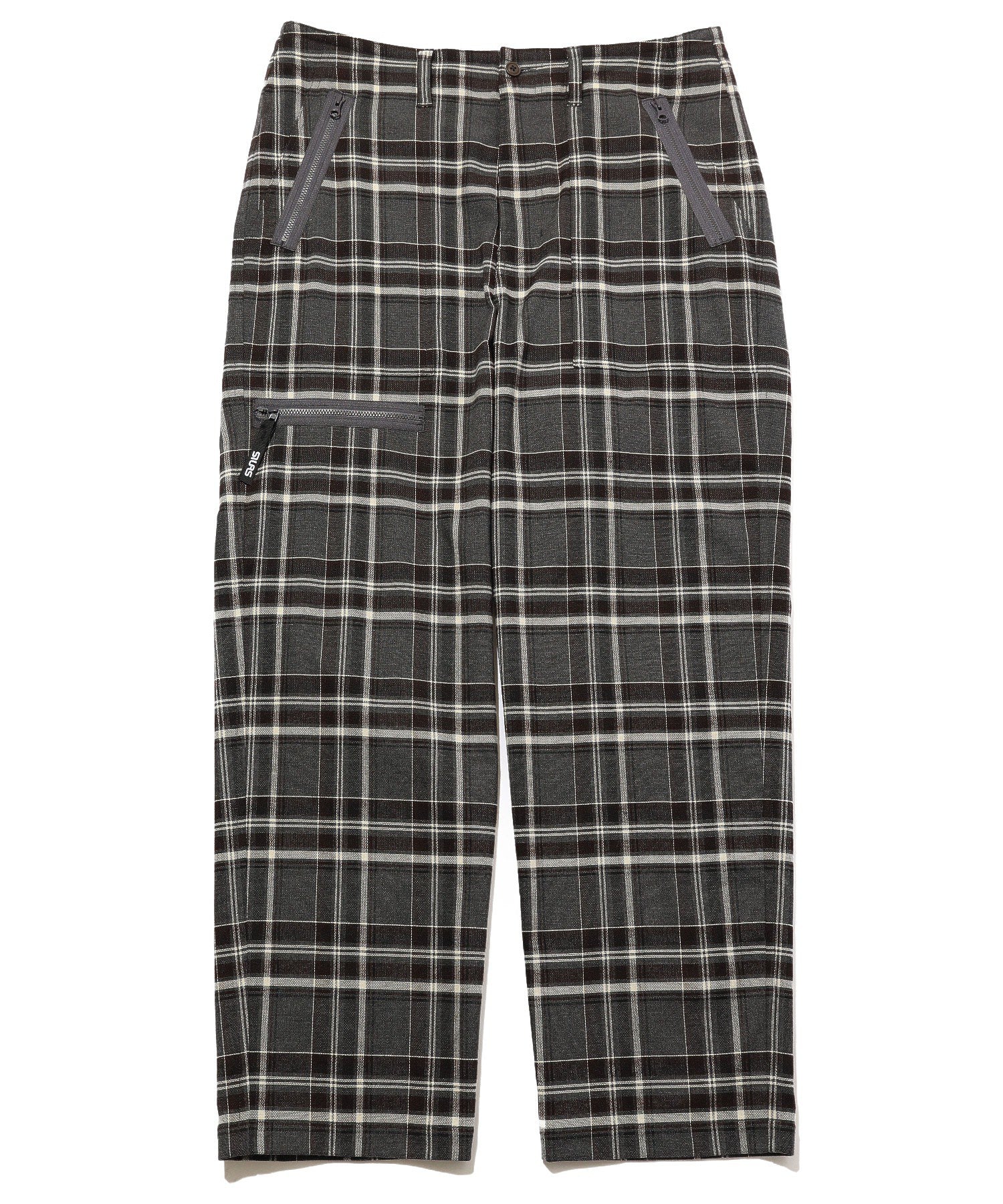 PLAID ZIPPER POCKET PANTS - Image 2