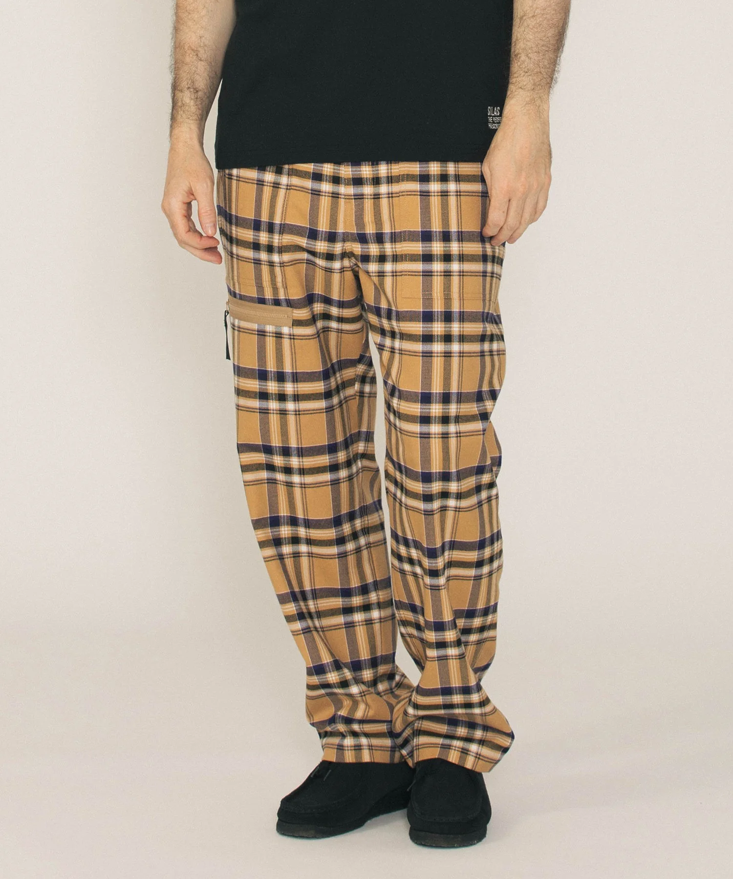 PLAID ZIPPER POCKET PANTS - Image 4