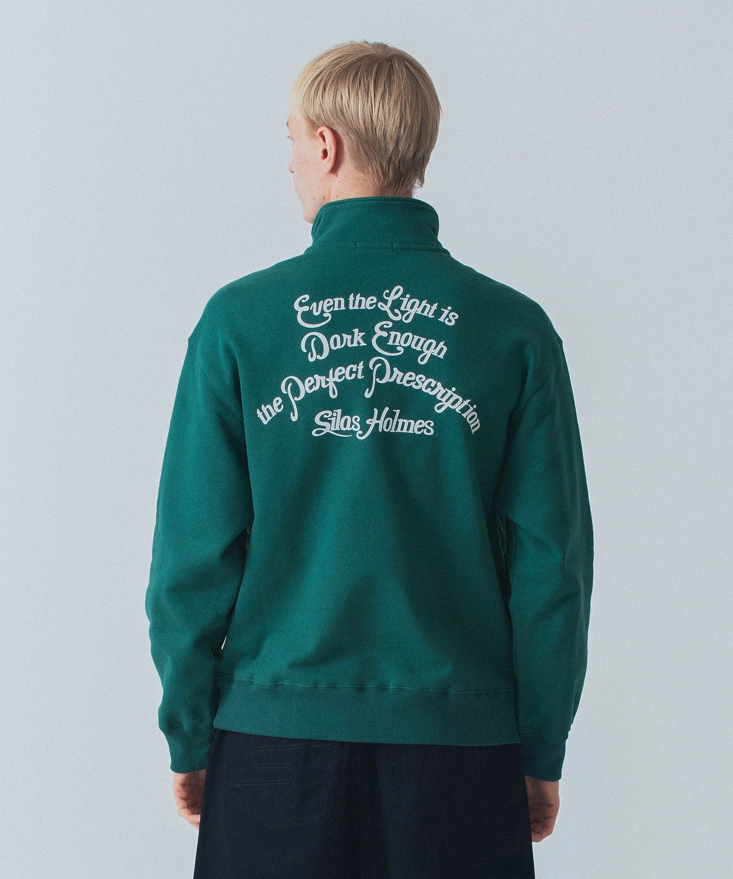 SCRIPT HALF ZIP SWEATSHIRT - Image 4