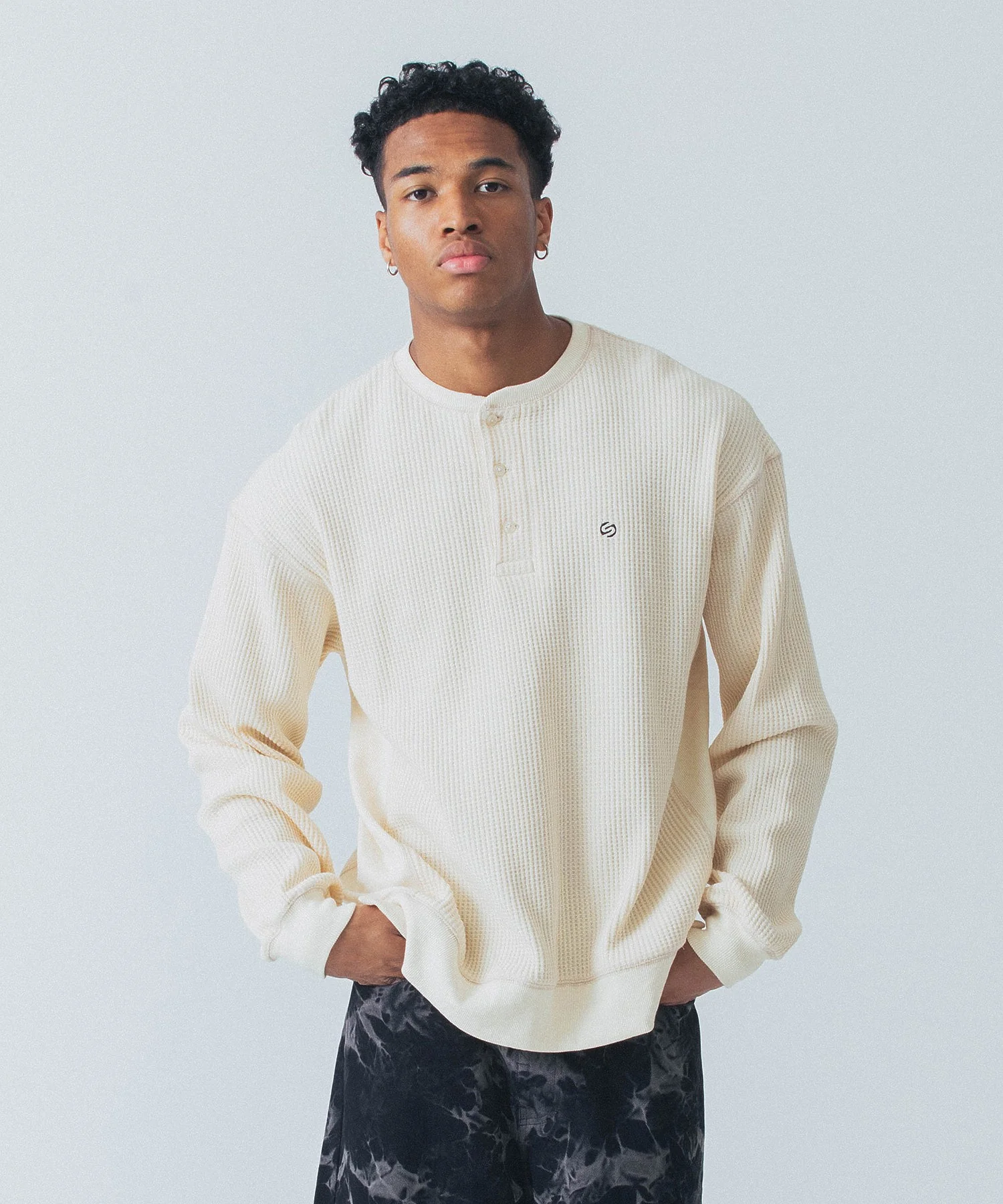 L/S THERMAL HENLEY NECK SHIRT - Image 3