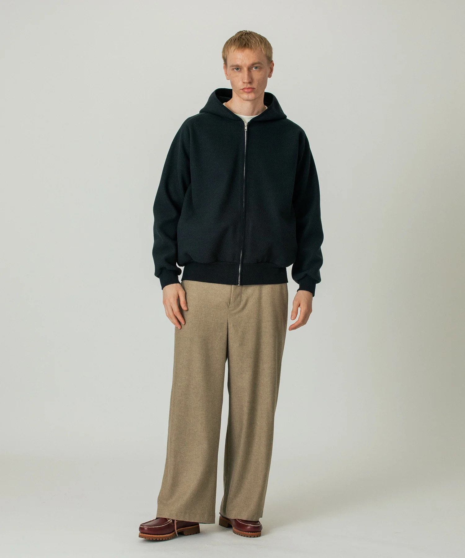 ELBOW PATCH ZIP OPEN SWEATSHIRT - Image 6