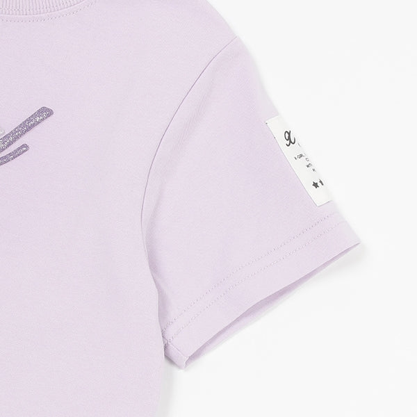 ラメ発泡プリントロゴ半袖Tシャツ - Image 7